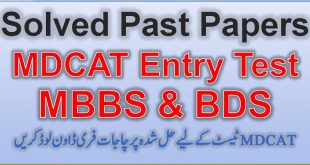 Solved Past Papers for the Preparation of MDCAT Test Download