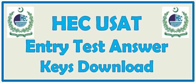 Download HEC USAT Answer Keys 2022