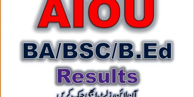 Allama Iqbal Open University BA B.Ed Result 2023 Check Now