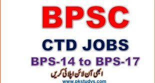 Balochistan BPSC Counter Terrorism Department Jobs 2023