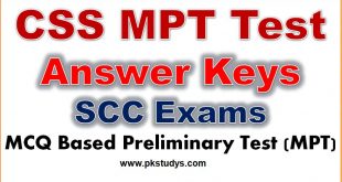FPSC CSS MPT Test Result 2023 for CSS Annual Exams Check Now
