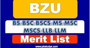 Check Online BZU Multan Merit List 2023 BS Program