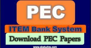 Online Login PEC ITEM Bank System 2023 SBA Papers PDF