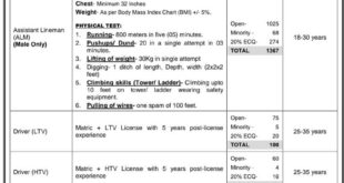 Apply Online For CTSP IESCO Assistant Lineman Jobs 2022