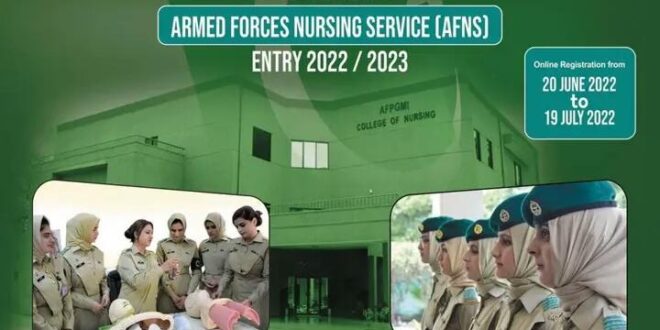 Online Registration for AFNS Jobs 2022 Pakistan Army