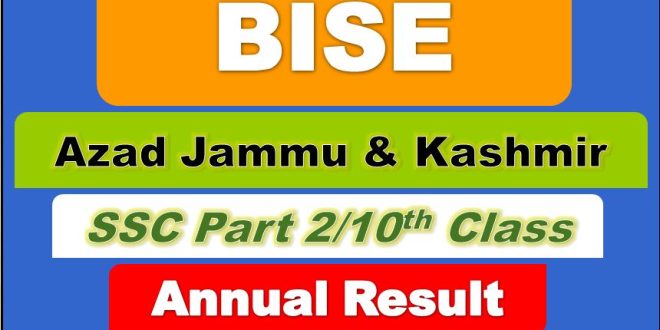 Check Online BISE AJK 10 Class Result 2022-ajkbise.net
