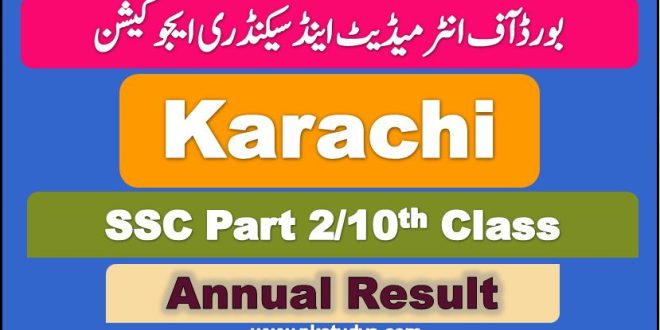 Download Online BISE Karachi Matric Result 2022 SSC Part-2