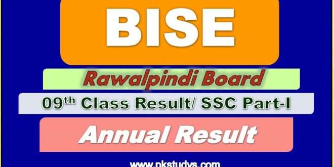Check Online BISE Rawalpindi 9th Class Result 2022 SSC-I