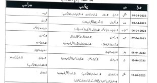 Download BISE AJK 10th Class Date Sheet 2023 Annual-I Exam